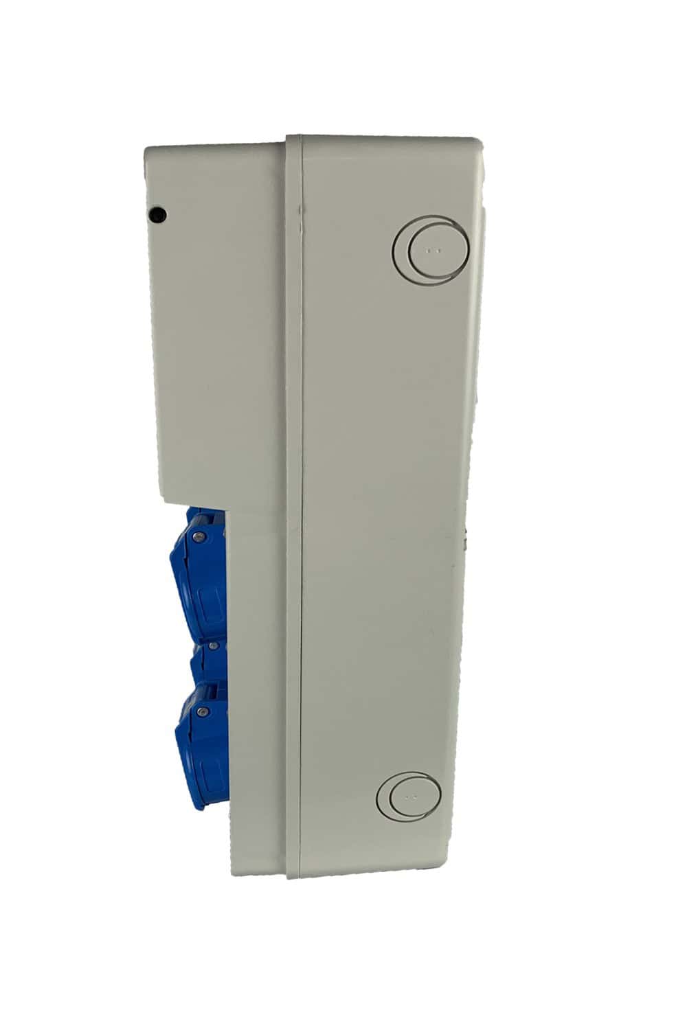 VERTEILERKASTEN Front 4 Steckdosen CEE 16A IP65 – MONTIERT