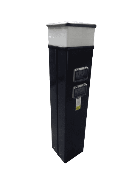 CLASSIC MIDI Münzeinwurf 1000mm Stromsäule 6 Steckdosen