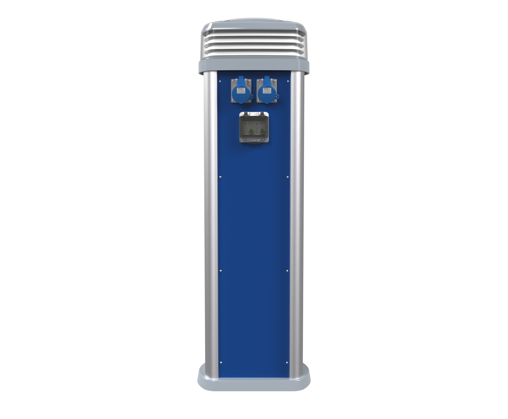 QUANTUM 1250mm Stromsäule 2 Steckdosen