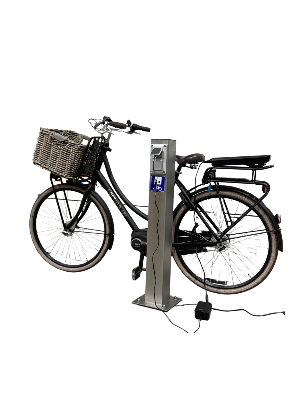 Edelstahl Fahrradladestation