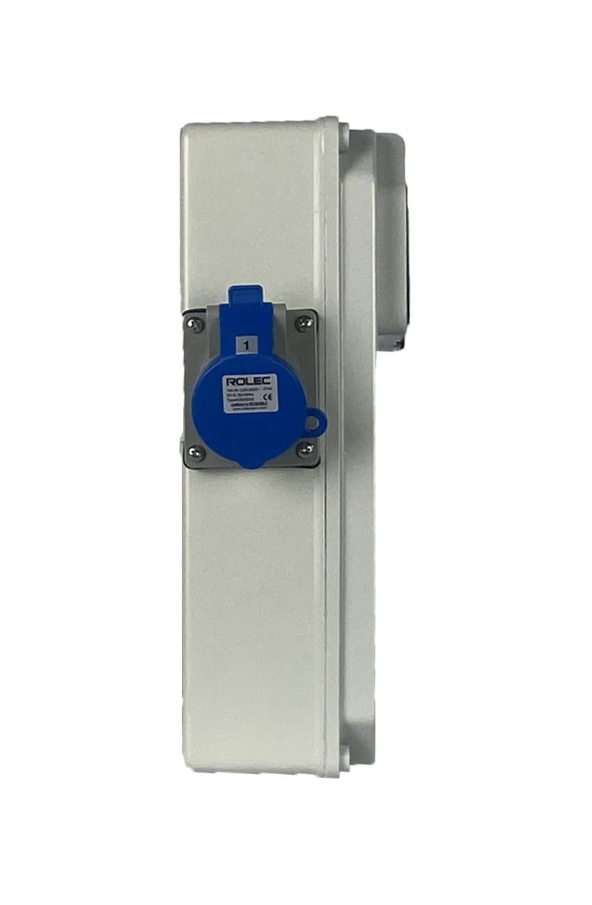 VERTEILERKASTEN Seite 1 Steckdose CEE 16A IP44 - MONTIERT