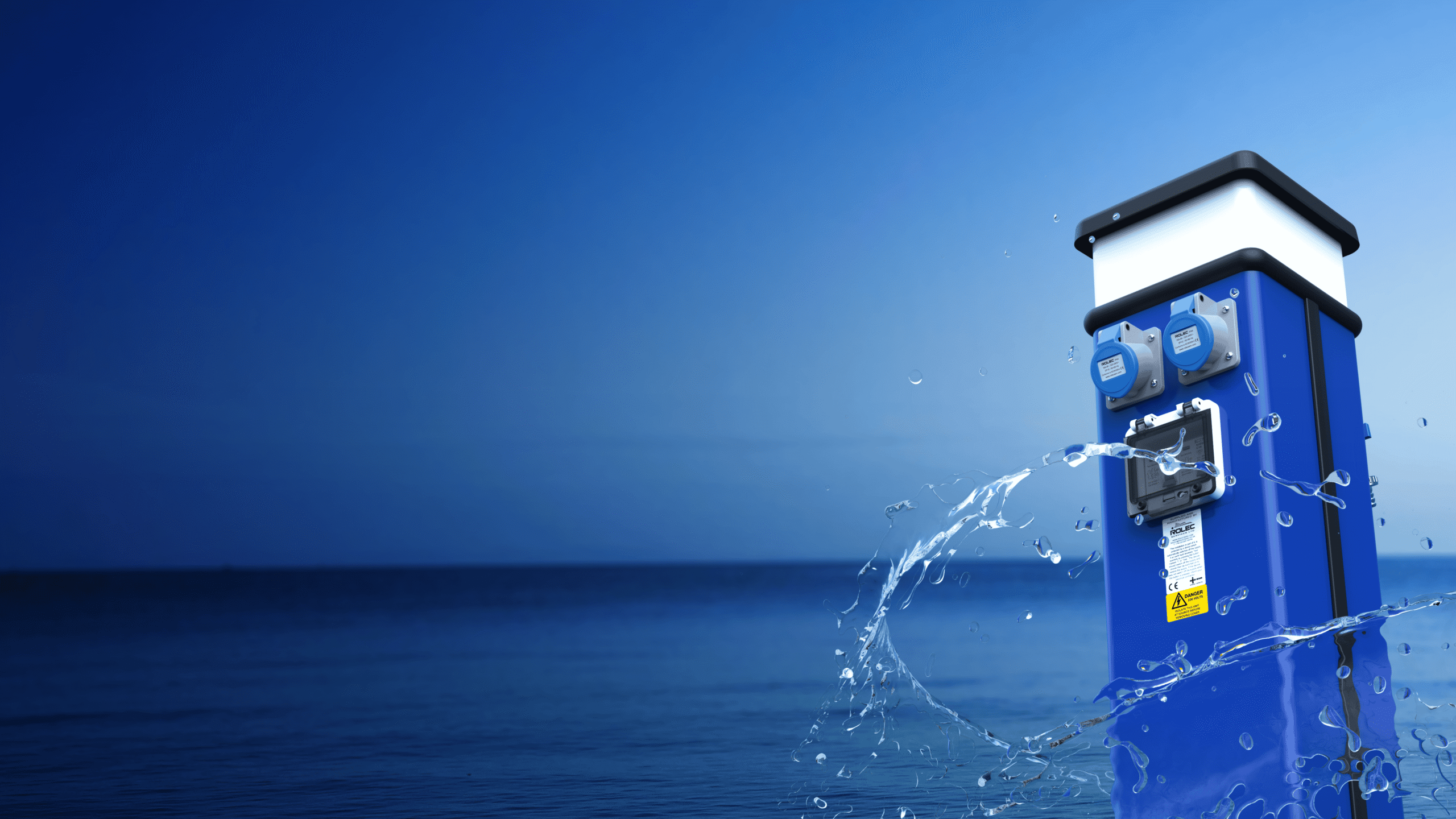 CLASSIC 1000mm Stromsäule 3 Steckdosen