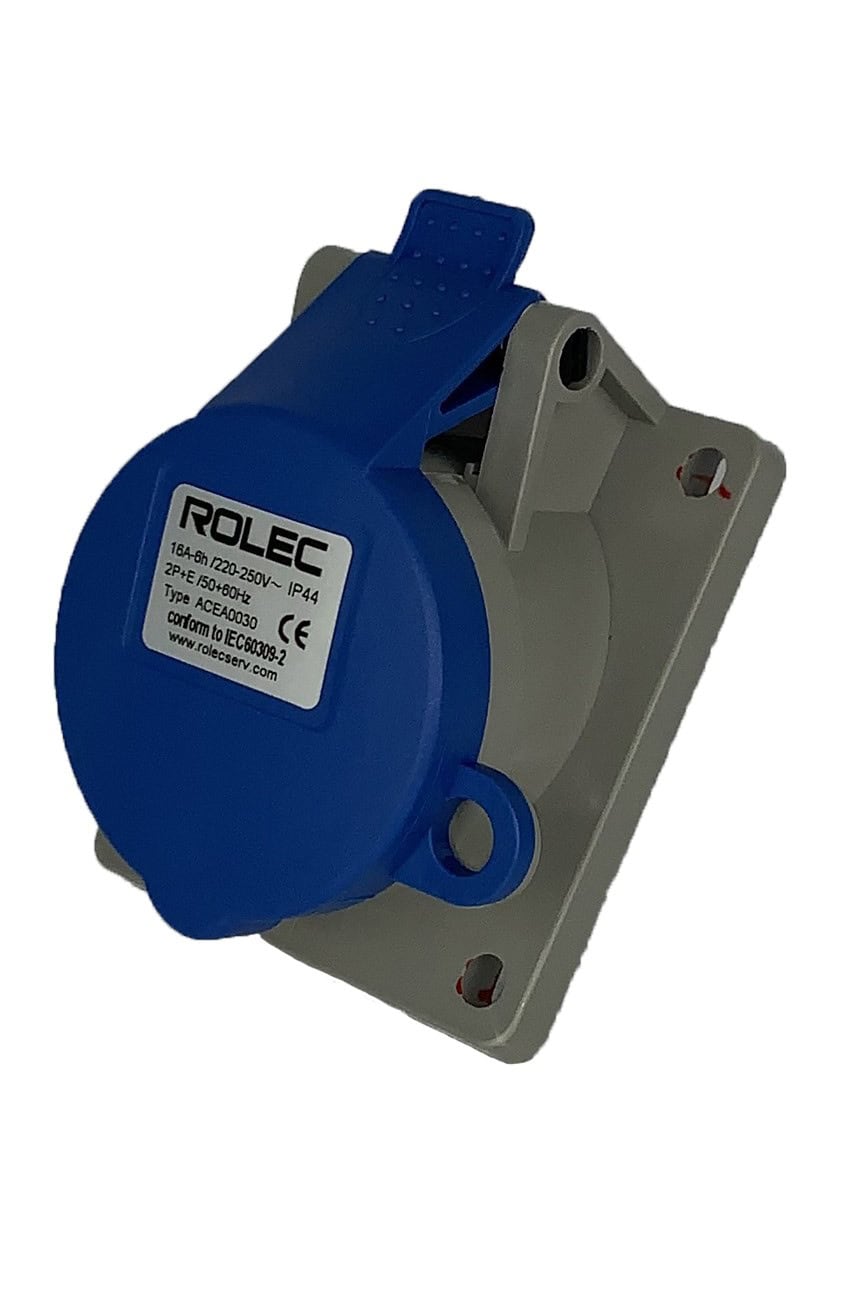 CEE EINBAUSTECKDOSE SCHRÄG ABSCHLIESSBAR 16A 230V IP44