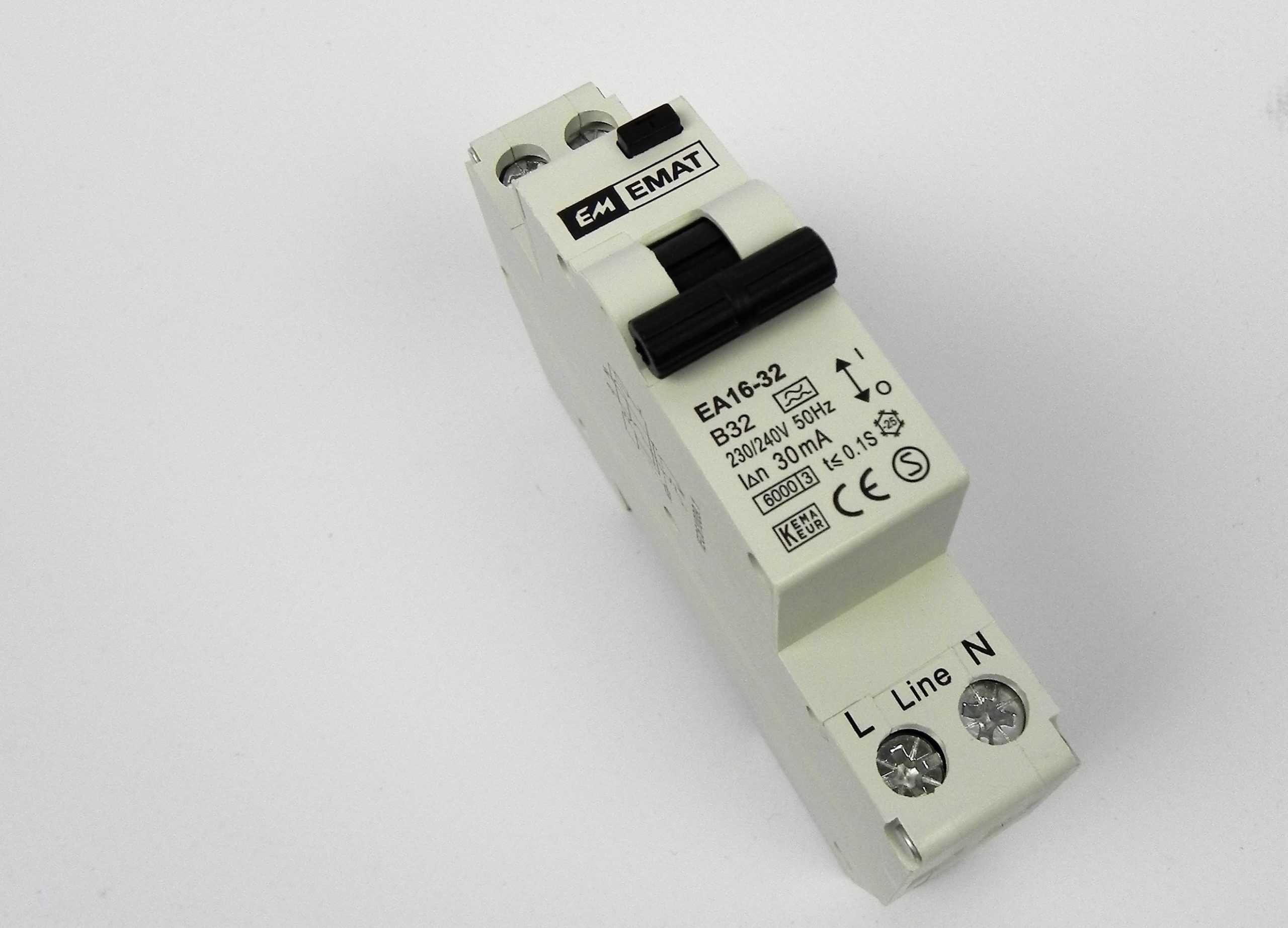 FEHLERSTROM-SCHUTZSCHALTER 1P+N B32 230V 30MA