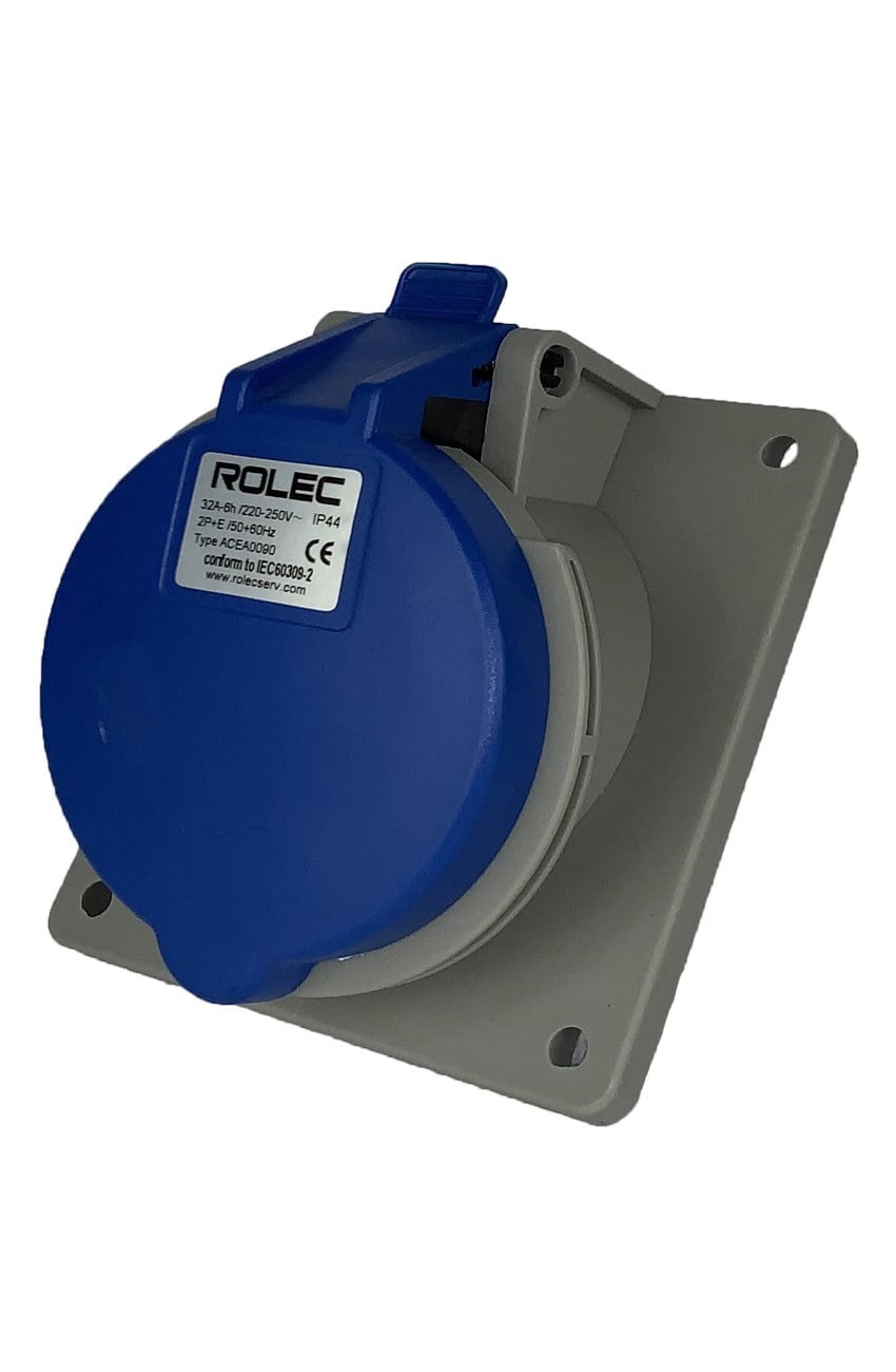 CEE EINBAUSTECKDOSE SCHRÄG 32A 230V IP44