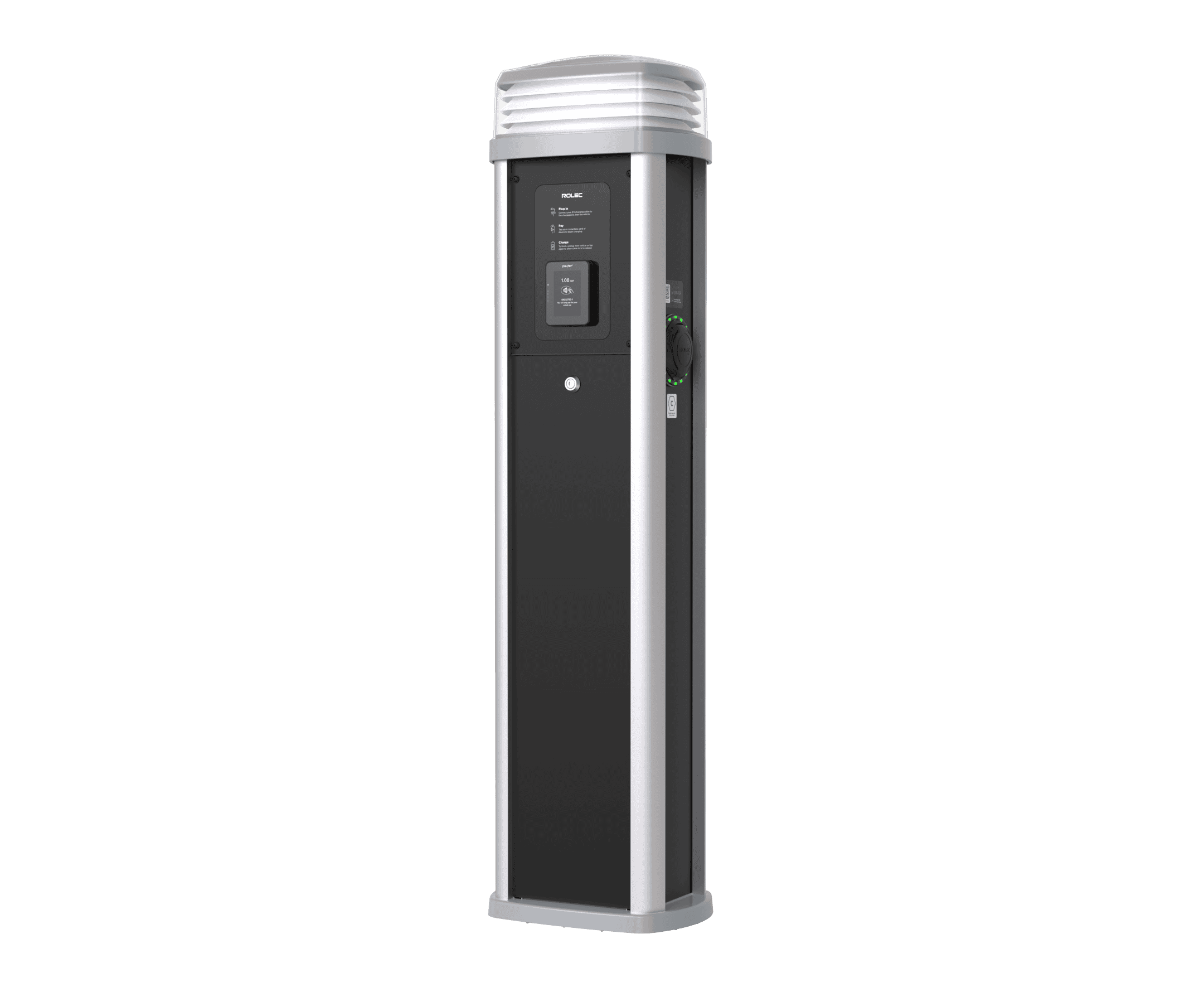 Quantum EV-laadpaal 22 kW 1x aansluiting - contactloos betalen
