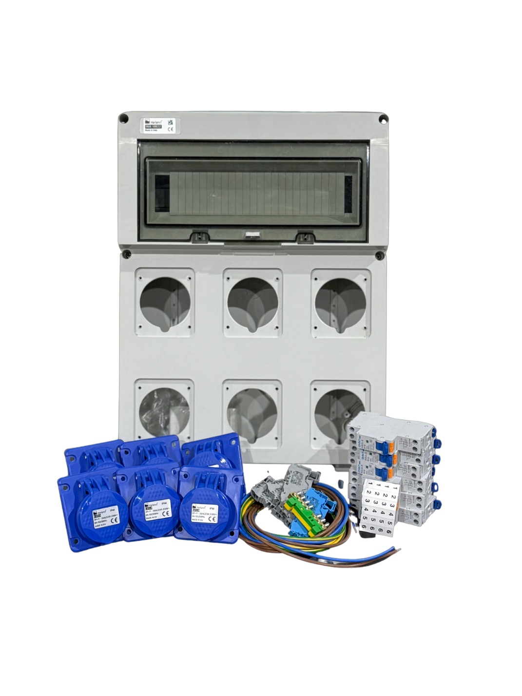 AANSLUITKAST front 6 WCD CEE 16A IP65 - KIT