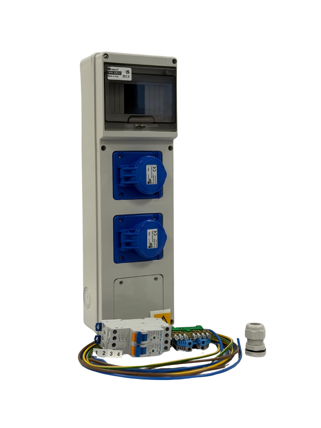 AANSLUITKAST Slim 2 WCD CEE 16A IP65 - KIT