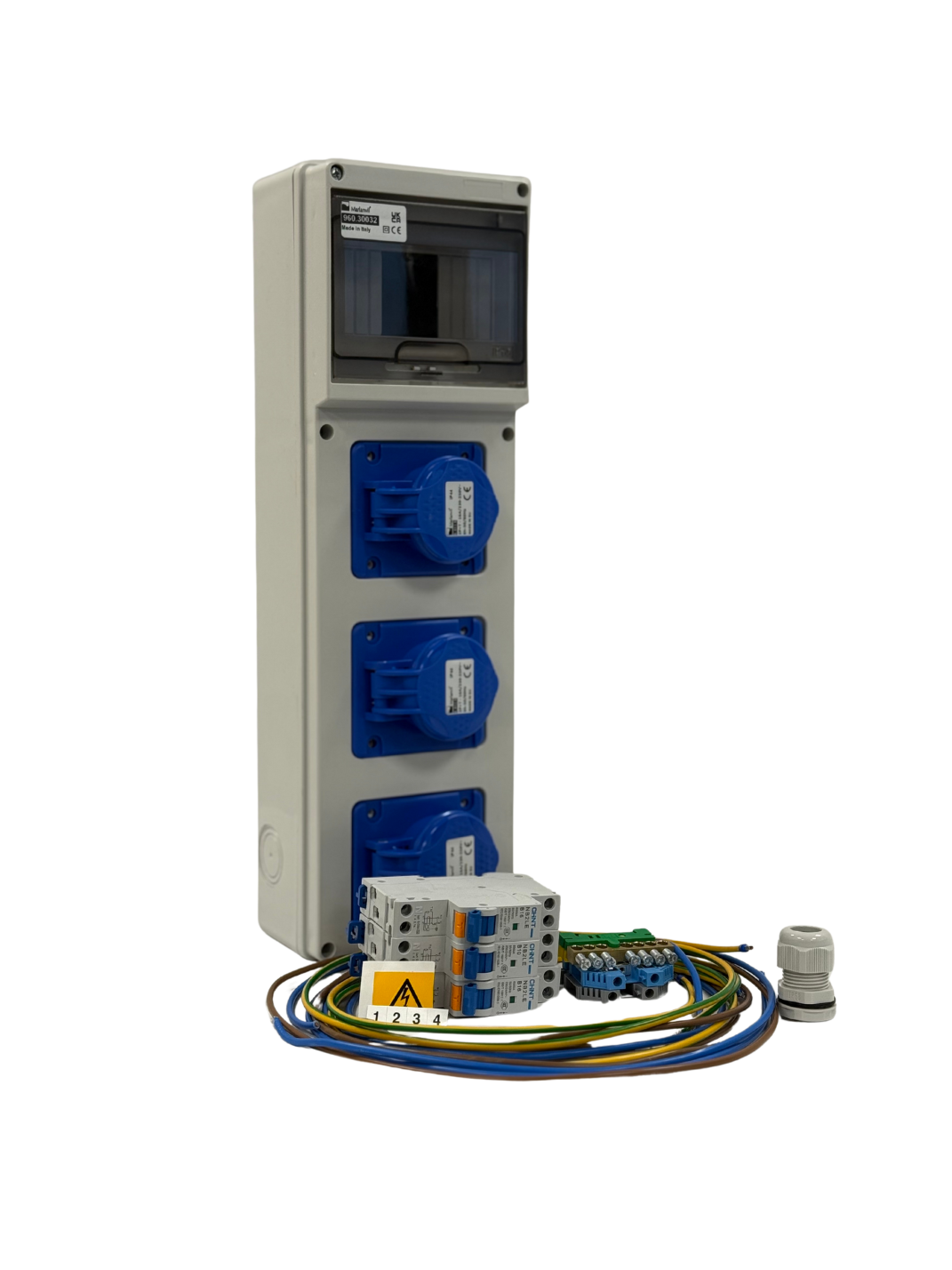 AANSLUITKAST Slim 3 WCD CEE 16A IP65 - KIT